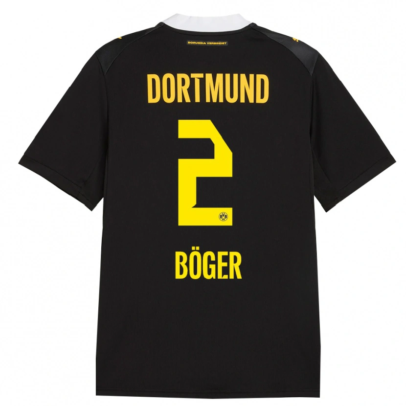 Danxen Damen Mia Böger #2 Schwarz Rot Gelb Auswärtstrikot Trikot 2026/27 T-Shirt Österreich