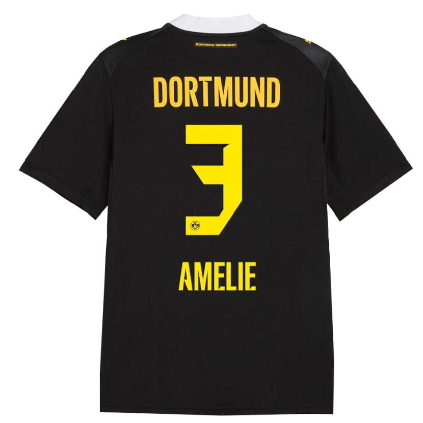 Danxen Damen Berger Amelie #3 Schwarz Rot Gelb Auswärtstrikot Trikot 2026/27 T-Shirt Österreich