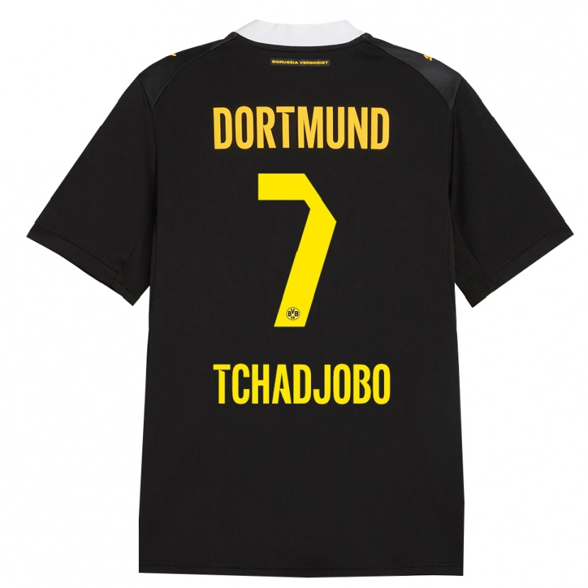 Danxen Damen Dia Tchadjobo #7 Schwarz Rot Gelb Auswärtstrikot Trikot 2026/27 T-Shirt Österreich