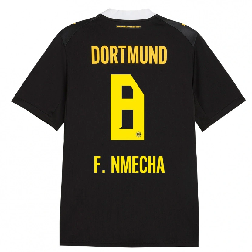 Danxen Damen Felix Nmecha #8 Schwarz Rot Gelb Auswärtstrikot Trikot 2026/27 T-Shirt Österreich