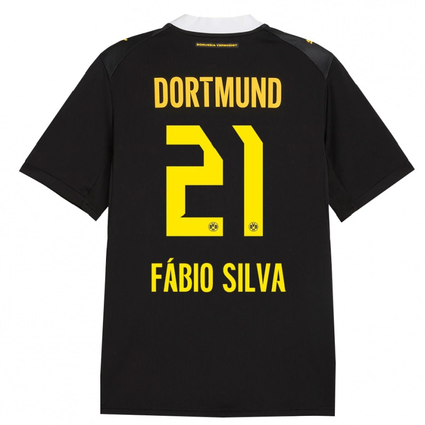 Danxen Damen Fábio Silva #21 Schwarz Rot Gelb Auswärtstrikot Trikot 2026/27 T-Shirt Österreich