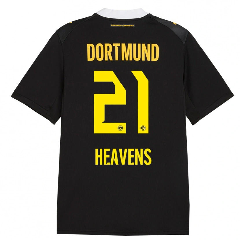 Danxen Damen Lukas Heavens #21 Schwarz Rot Gelb Auswärtstrikot Trikot 2026/27 T-Shirt Österreich