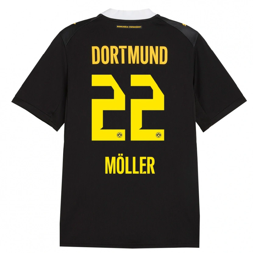 Danxen Damen Paul Möller #22 Schwarz Rot Gelb Auswärtstrikot Trikot 2026/27 T-Shirt Österreich