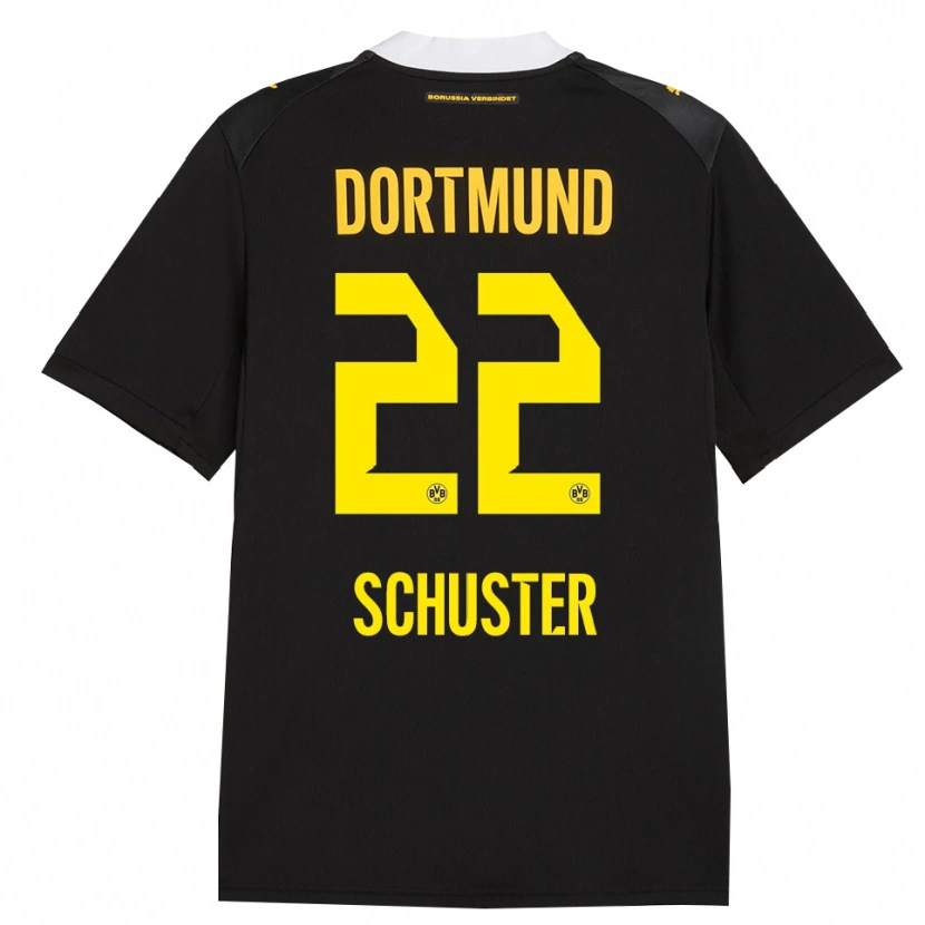 Danxen Damen Melanie Schuster #22 Schwarz Rot Gelb Auswärtstrikot Trikot 2026/27 T-Shirt Österreich