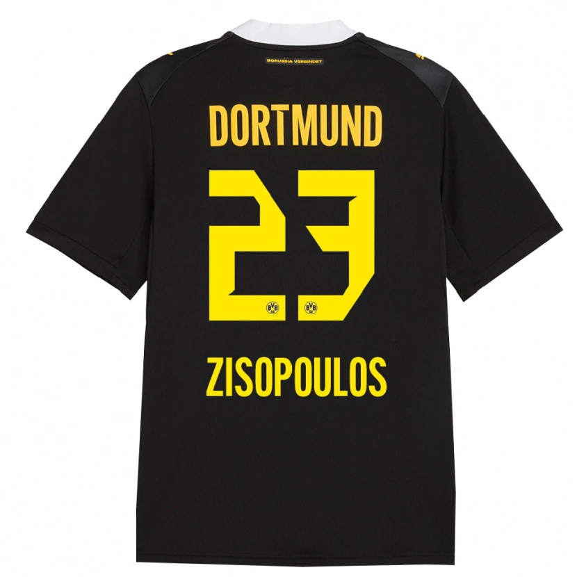 Danxen Damen Georgios Zisopoulos #23 Schwarz Rot Gelb Auswärtstrikot Trikot 2026/27 T-Shirt Österreich