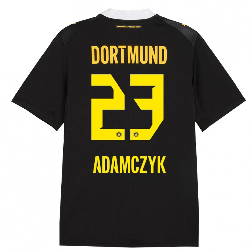 Danxen Damen Nico Adamczyk #23 Schwarz Rot Gelb Auswärtstrikot Trikot 2026/27 T-Shirt Österreich