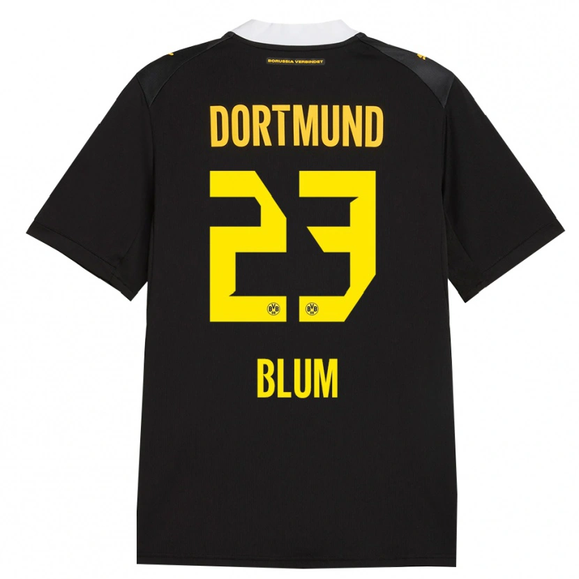 Danxen Damen Caroline Blum #23 Schwarz Rot Gelb Auswärtstrikot Trikot 2026/27 T-Shirt Österreich