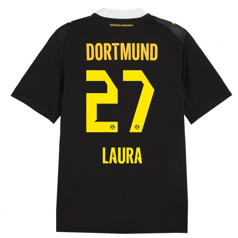 Danxen Damen Van Der Heijden Laura #27 Schwarz Rot Gelb Auswärtstrikot Trikot 2026/27 T-Shirt Österreich