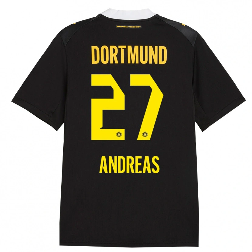 Danxen Damen Kuno Andreas #27 Schwarz Rot Gelb Auswärtstrikot Trikot 2026/27 T-Shirt Österreich