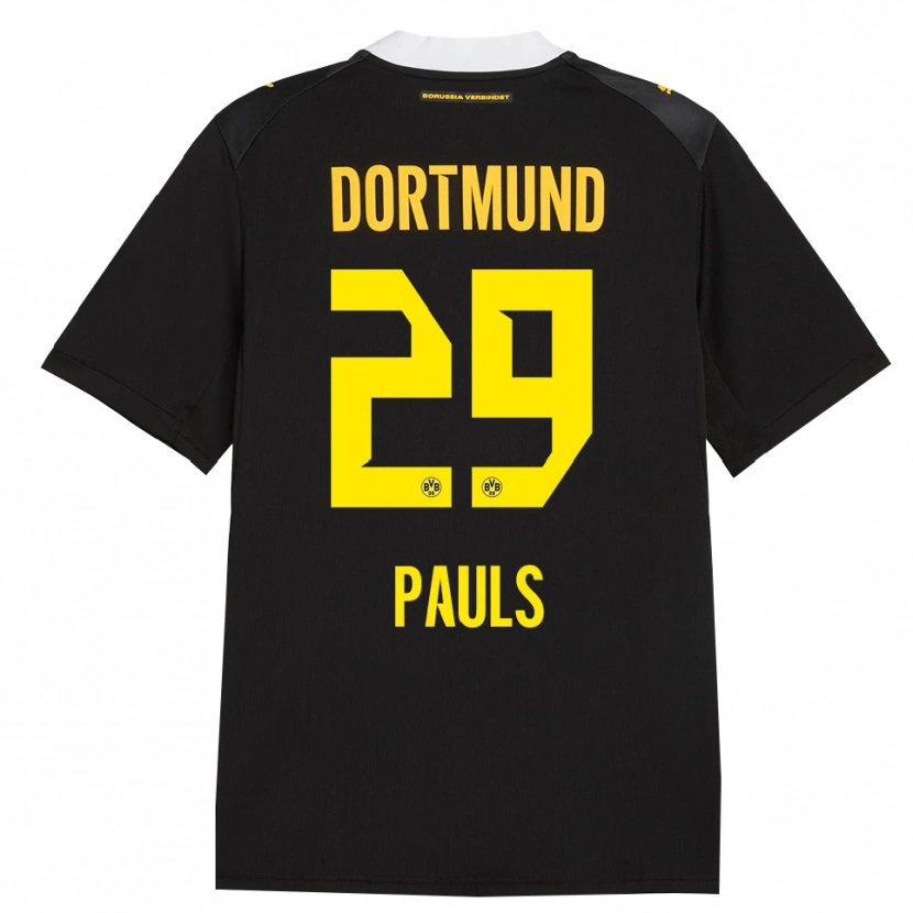 Danxen Damen Emilia Pauls #29 Schwarz Rot Gelb Auswärtstrikot Trikot 2026/27 T-Shirt Österreich