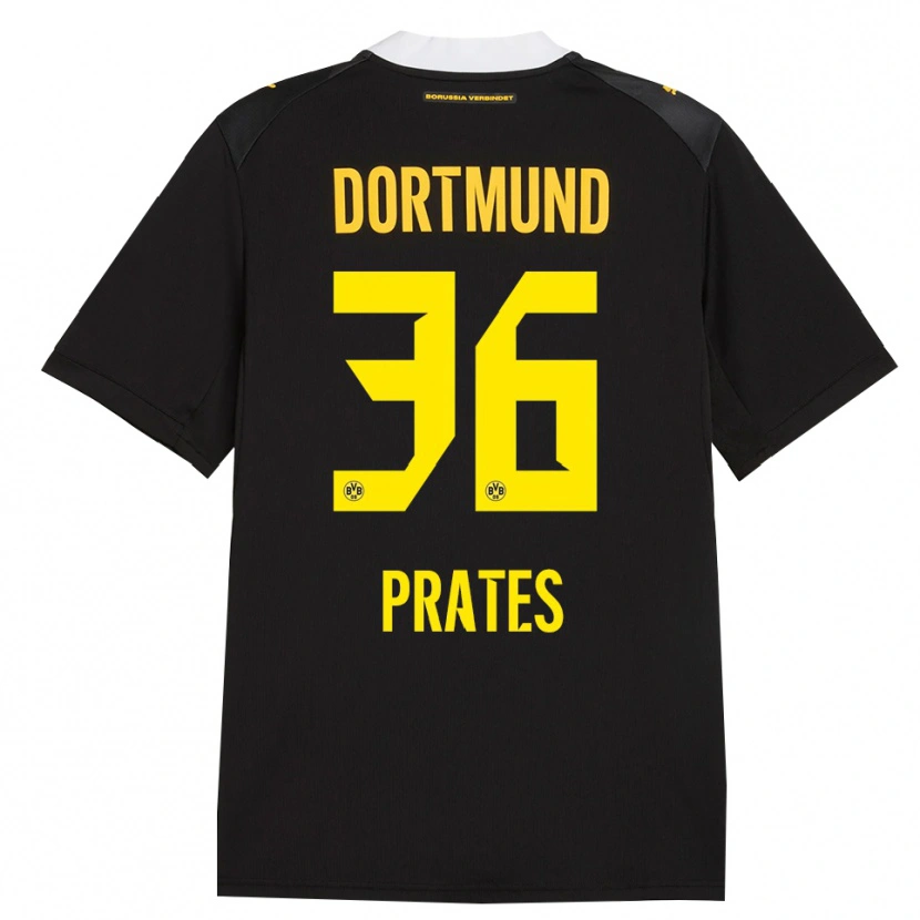 Danxen Damen Kauã Prates #36 Schwarz Rot Gelb Auswärtstrikot Trikot 2026/27 T-Shirt Österreich