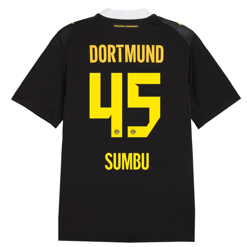 Danxen Damen Daniel Sumbu #45 Schwarz Rot Gelb Auswärtstrikot Trikot 2026/27 T-Shirt Österreich