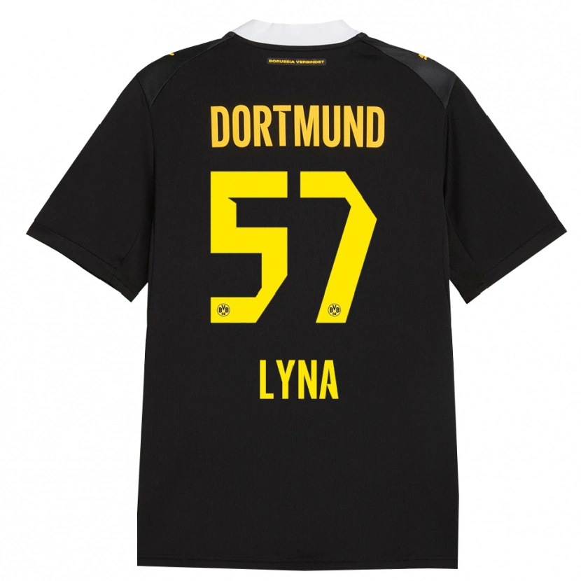 Danxen Damen Schwarz Lyna #57 Schwarz Rot Gelb Auswärtstrikot Trikot 2026/27 T-Shirt Österreich