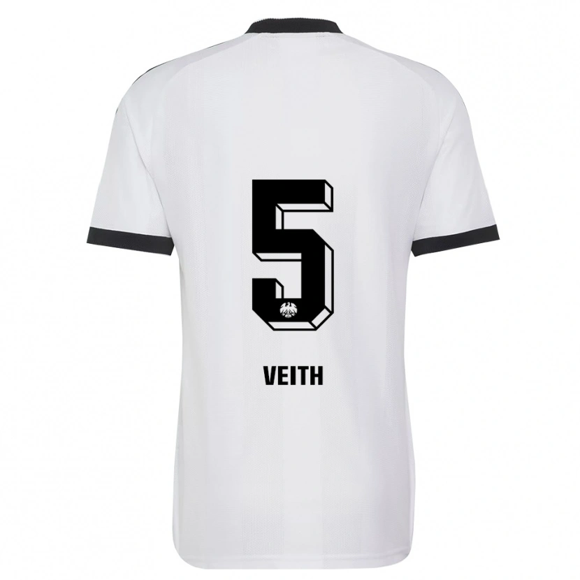 Danxen Damen Titus Veith #5 Schwarz Weiß Auswärtstrikot Trikot 2026/27 T-Shirt Österreich