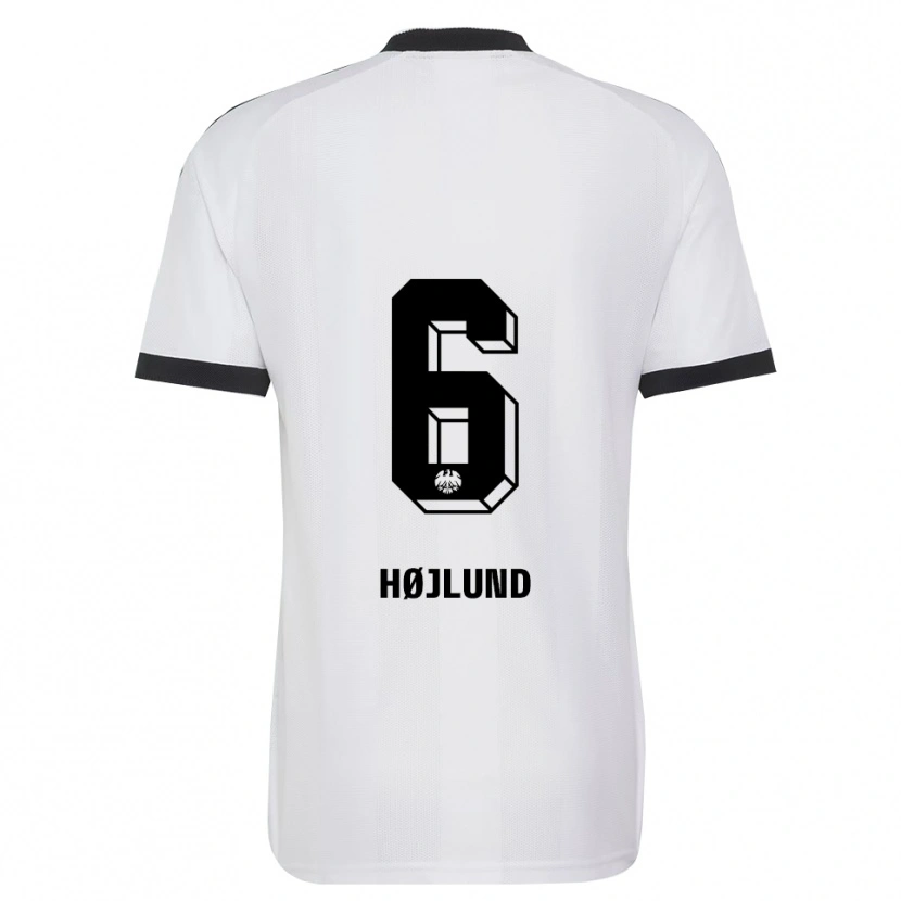 Danxen Damen Oscar Højlund #6 Schwarz Weiß Auswärtstrikot Trikot 2026/27 T-Shirt Österreich