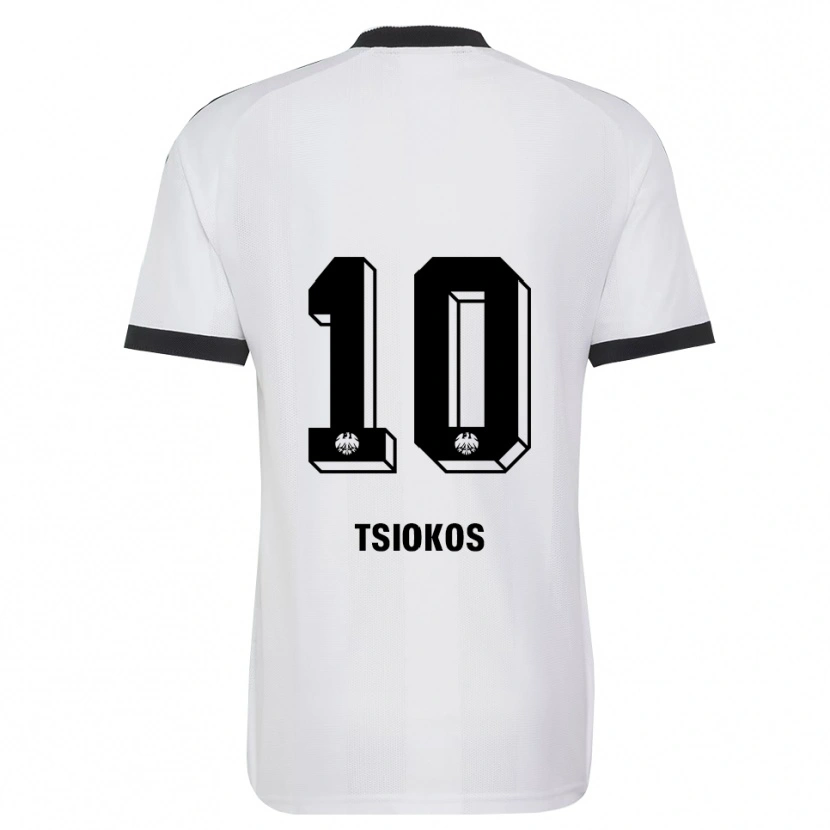 Danxen Damen Leonidas Ilias Tsiokos #10 Schwarz Weiß Auswärtstrikot Trikot 2026/27 T-Shirt Österreich