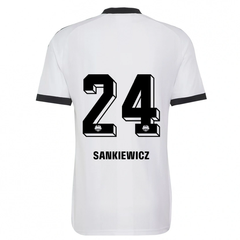 Danxen Damen Dawid Sankiewicz #24 Schwarz Weiß Auswärtstrikot Trikot 2026/27 T-Shirt Österreich