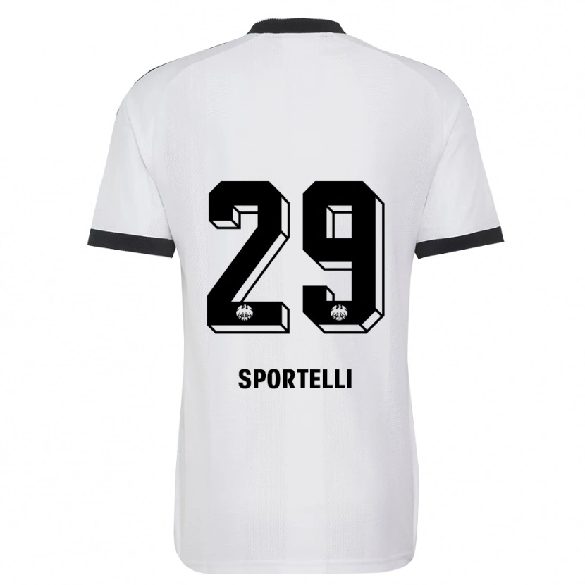 Danxen Damen Flavio Sportelli #29 Schwarz Weiß Auswärtstrikot Trikot 2026/27 T-Shirt Österreich