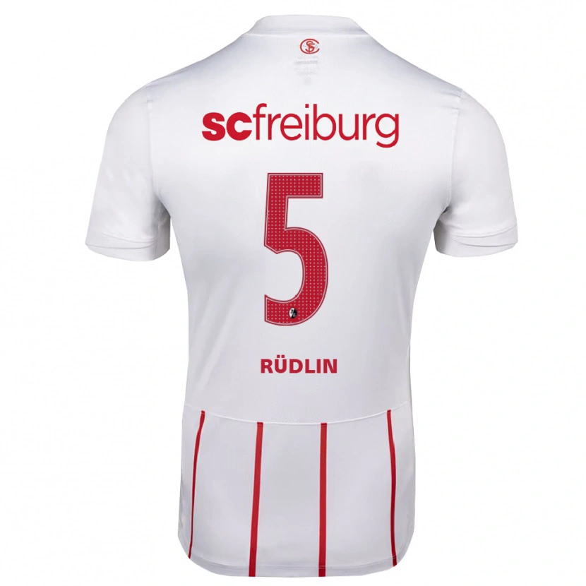 Danxen Damen Fabian Rüdlin #5 Weiß Rot Gelb Auswärtstrikot Trikot 2026/27 T-Shirt Österreich