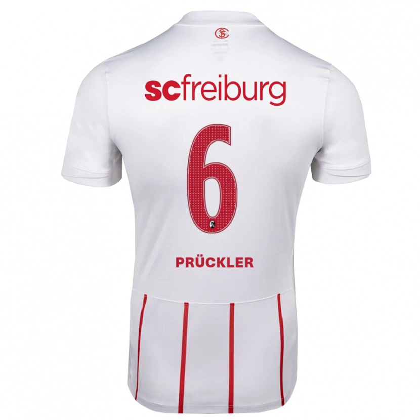Danxen Damen Moritz Prückler #6 Weiß Rot Gelb Auswärtstrikot Trikot 2026/27 T-Shirt Österreich
