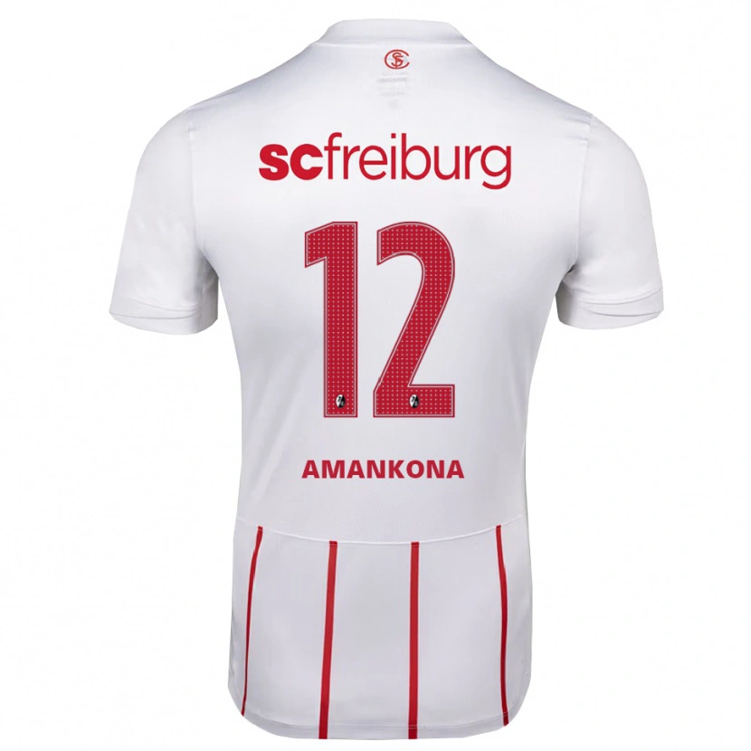 Danxen Damen Alvar Amankona #12 Weiß Rot Gelb Auswärtstrikot Trikot 2026/27 T-Shirt Österreich