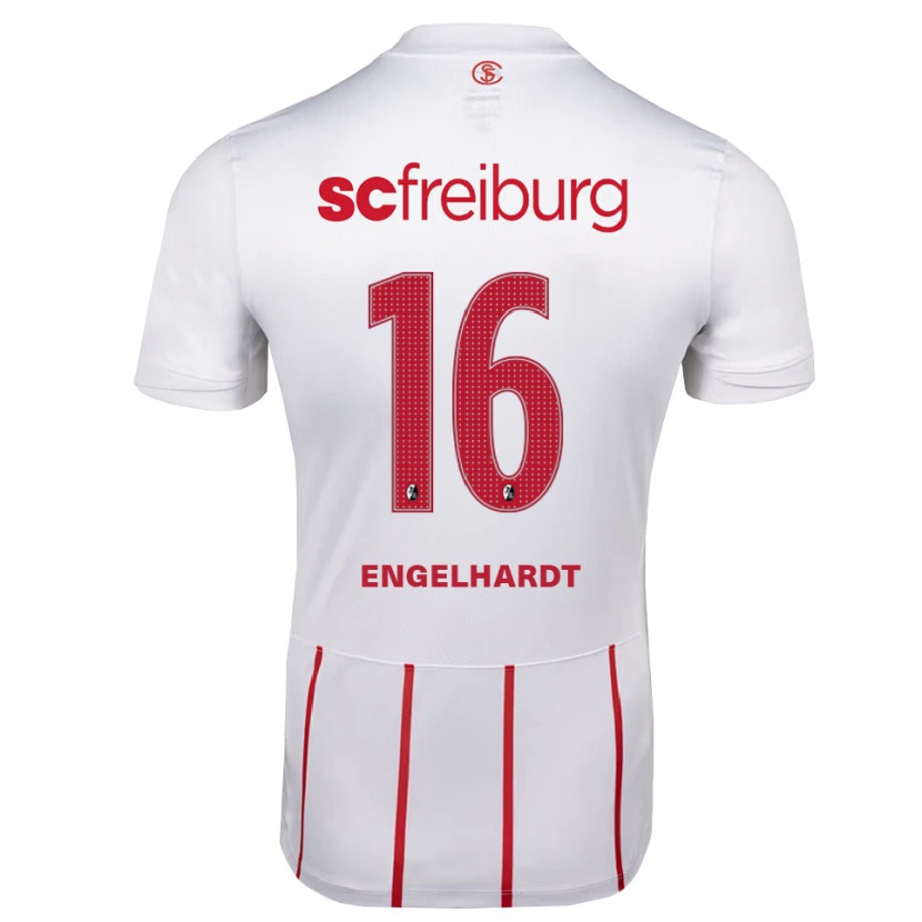 Danxen Damen Yannik Engelhardt #16 Weiß Rot Gelb Auswärtstrikot Trikot 2026/27 T-Shirt Österreich