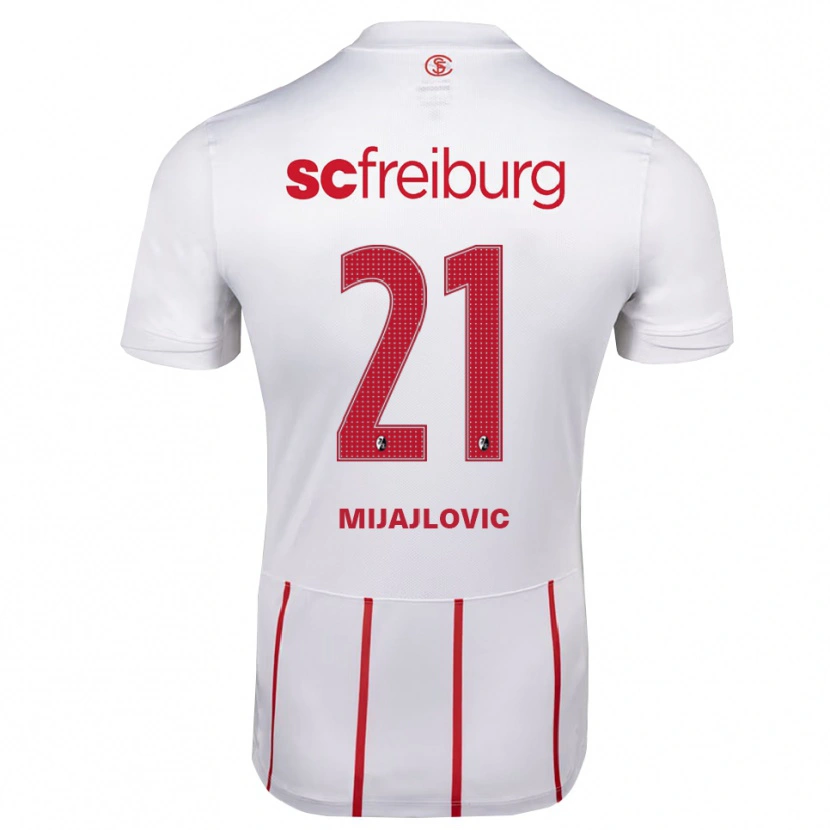 Danxen Damen Mladen Mijajlovic #21 Weiß Rot Gelb Auswärtstrikot Trikot 2026/27 T-Shirt Österreich