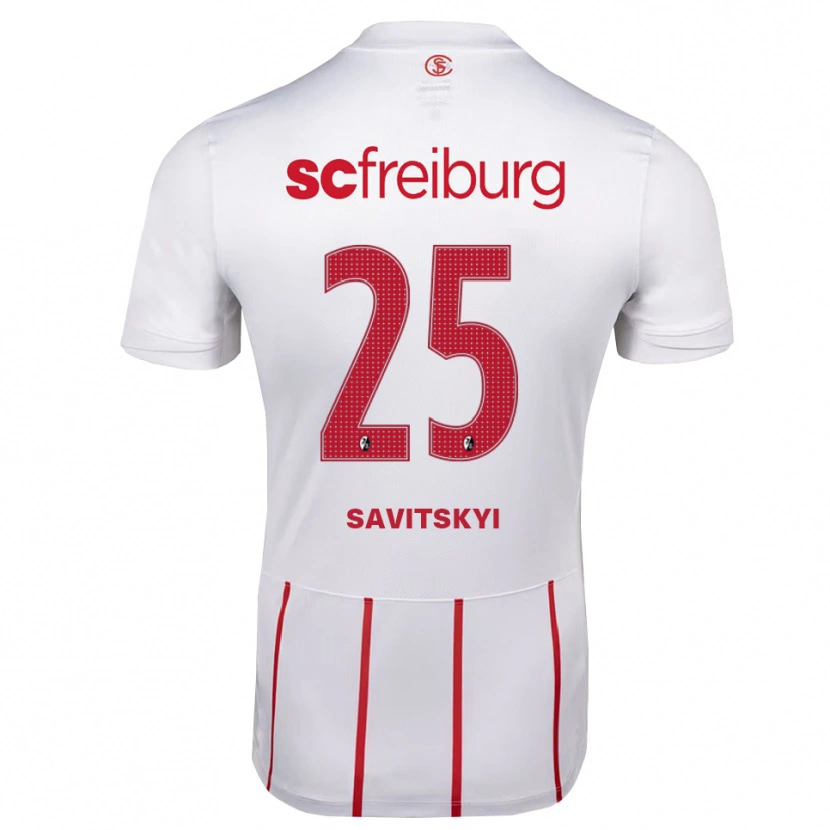 Danxen Damen Kiril Savitskyi #25 Weiß Rot Gelb Auswärtstrikot Trikot 2026/27 T-Shirt Österreich