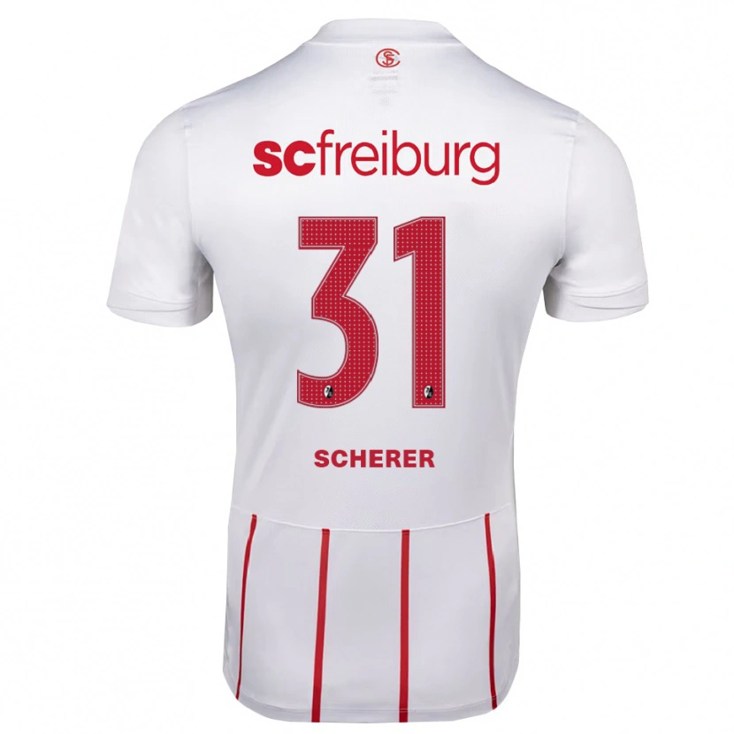 Danxen Damen Nora Scherer #31 Weiß Rot Gelb Auswärtstrikot Trikot 2026/27 T-Shirt Österreich