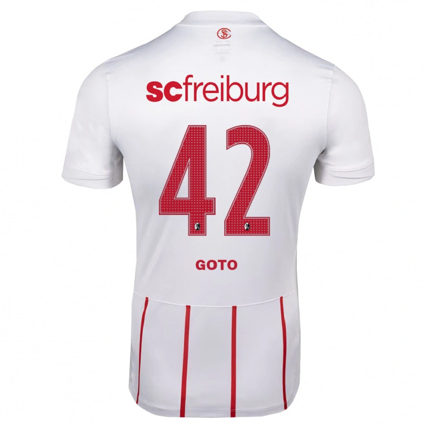 Danxen Damen Keisuke Goto #42 Weiß Rot Gelb Auswärtstrikot Trikot 2026/27 T-Shirt Österreich