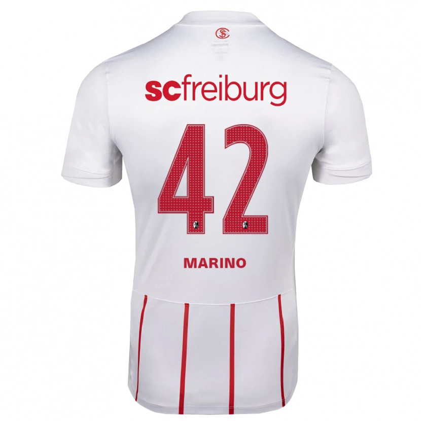 Danxen Damen Luca Marino #42 Weiß Rot Gelb Auswärtstrikot Trikot 2026/27 T-Shirt Österreich