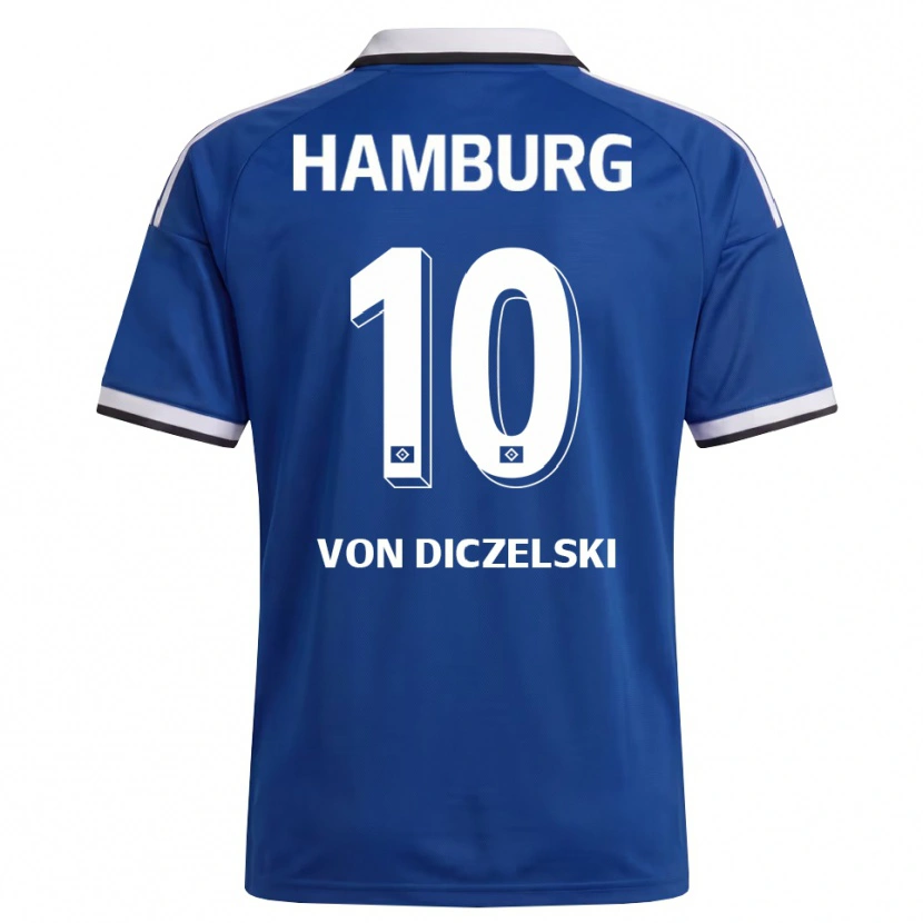 Danxen Damen Jannes Von Diczelski #10 Weiß Blau Auswärtstrikot Trikot 2026/27 T-Shirt Österreich