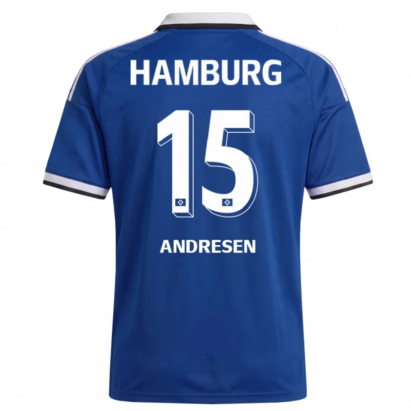 Danxen Damen Bent Andresen #15 Weiß Blau Auswärtstrikot Trikot 2026/27 T-Shirt Österreich