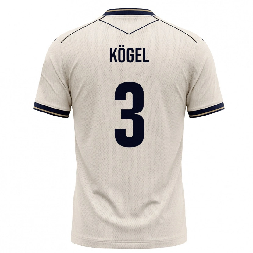 Danxen Damen Elias Kögel #3 Creme Tiefblau Auswärtstrikot Trikot 2026/27 T-Shirt Österreich