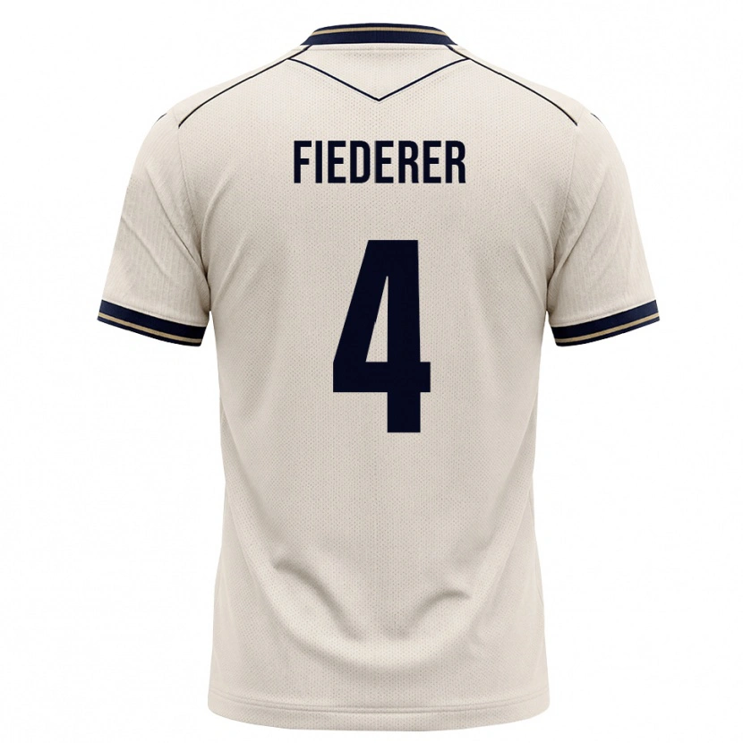 Danxen Damen Tom Fiederer #4 Creme Tiefblau Auswärtstrikot Trikot 2026/27 T-Shirt Österreich