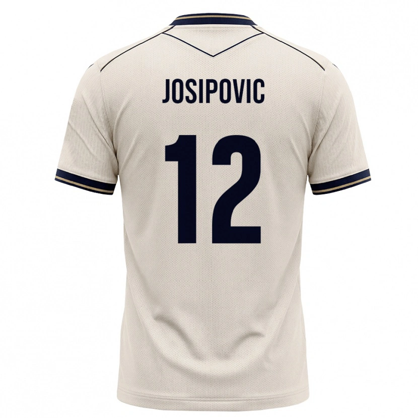 Danxen Damen Mihael Josipovic #12 Creme Tiefblau Auswärtstrikot Trikot 2026/27 T-Shirt Österreich