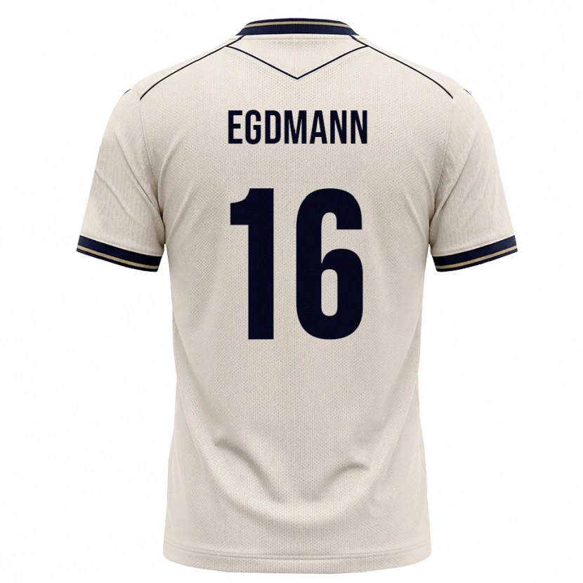 Danxen Damen Mika Egdmann #16 Creme Tiefblau Auswärtstrikot Trikot 2026/27 T-Shirt Österreich