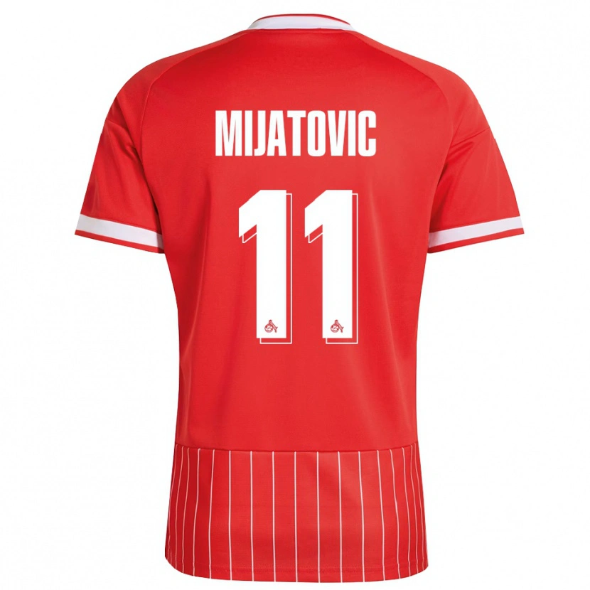 Danxen Damen Luca Mijatovic #11 Rot Weiß Grün Auswärtstrikot Trikot 2026/27 T-Shirt Österreich