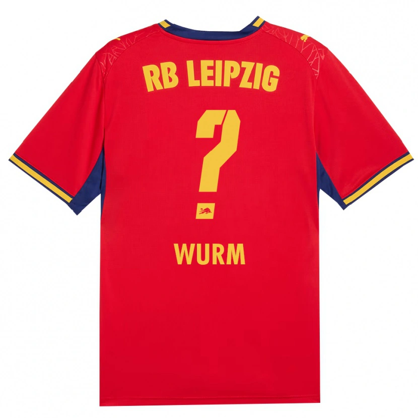 Danxen Damen Simon Wurm #0 Rot Gelb Königsblau Auswärtstrikot Trikot 2026/27 T-Shirt Österreich
