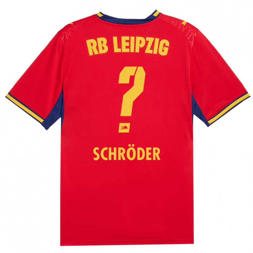 Danxen Damen Levin Schröder #0 Rot Gelb Königsblau Auswärtstrikot Trikot 2026/27 T-Shirt Österreich