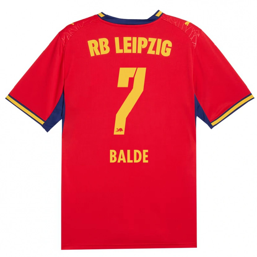 Danxen Damen Mamadu Baldé #7 Rot Gelb Königsblau Auswärtstrikot Trikot 2026/27 T-Shirt Österreich