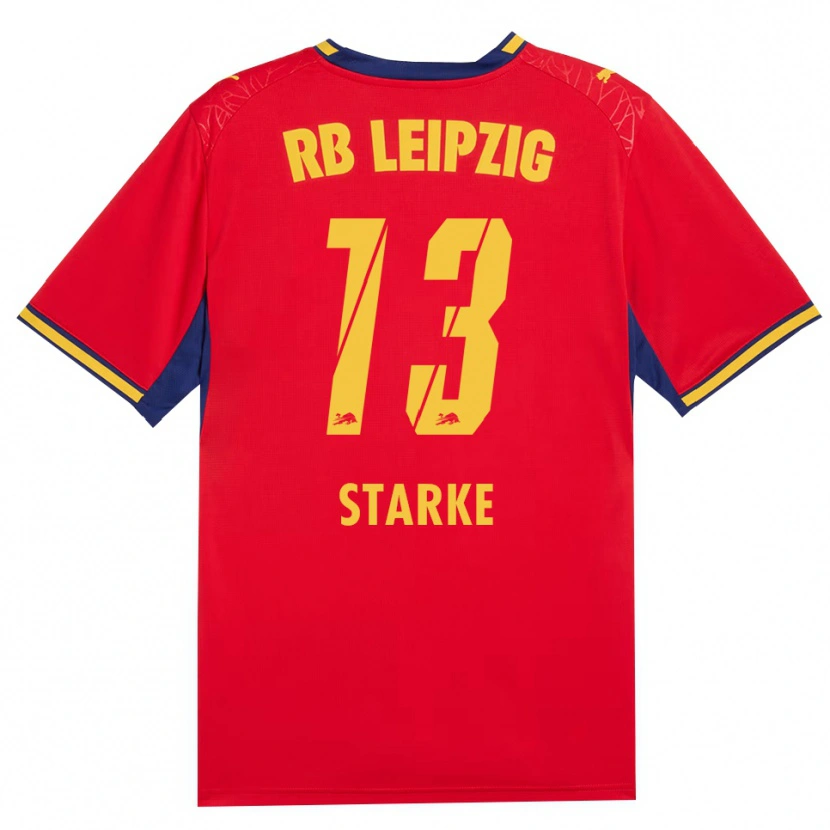 Danxen Damen Sandra Starke #13 Rot Gelb Königsblau Auswärtstrikot Trikot 2026/27 T-Shirt Österreich