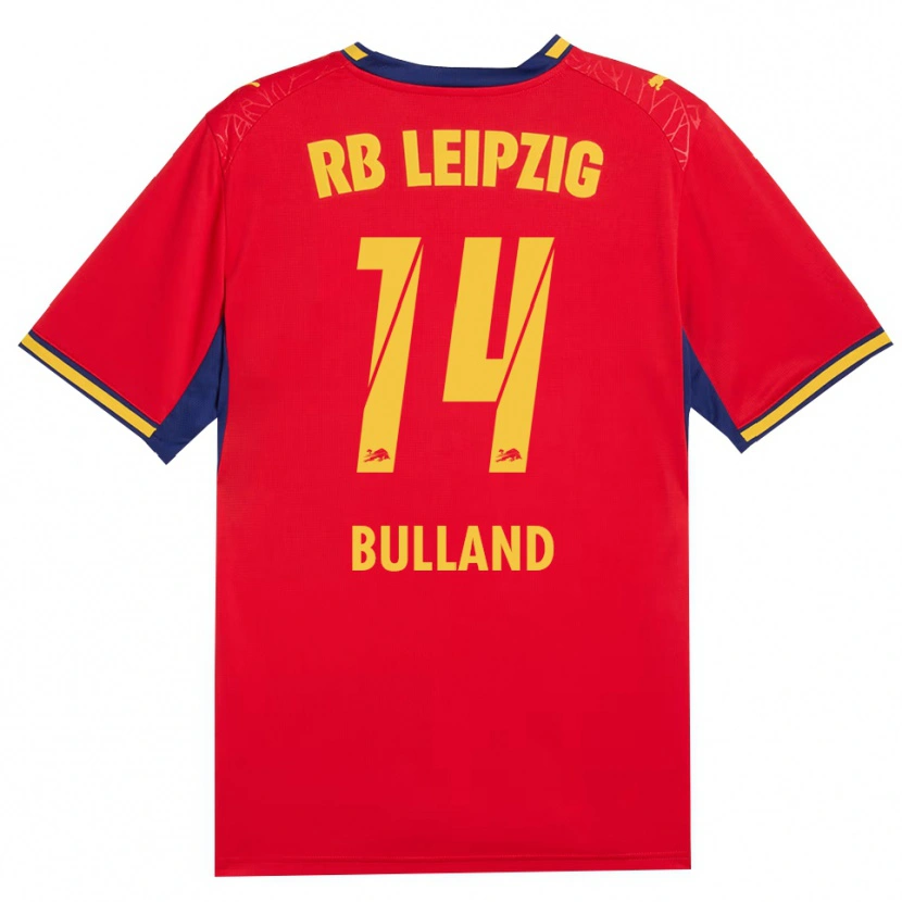 Danxen Damen Anton Bulland #14 Rot Gelb Königsblau Auswärtstrikot Trikot 2026/27 T-Shirt Österreich