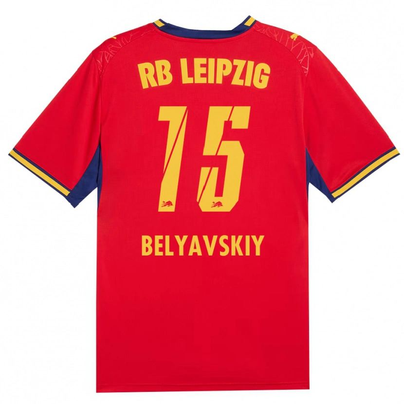 Danxen Damen David Belyavskiy #15 Rot Gelb Königsblau Auswärtstrikot Trikot 2026/27 T-Shirt Österreich