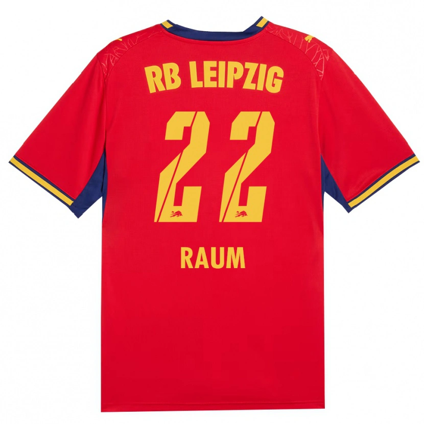 Danxen Damen David Raum #22 Rot Gelb Königsblau Auswärtstrikot Trikot 2026/27 T-Shirt Österreich