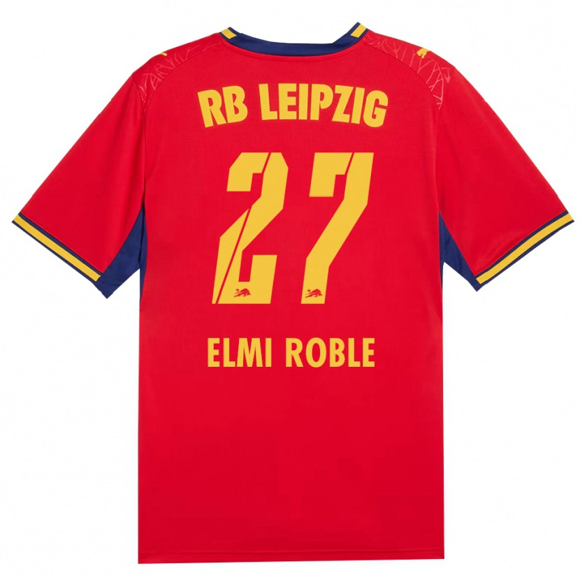 Danxen Damen Alinur Elmi Roble #27 Rot Gelb Königsblau Auswärtstrikot Trikot 2026/27 T-Shirt Österreich