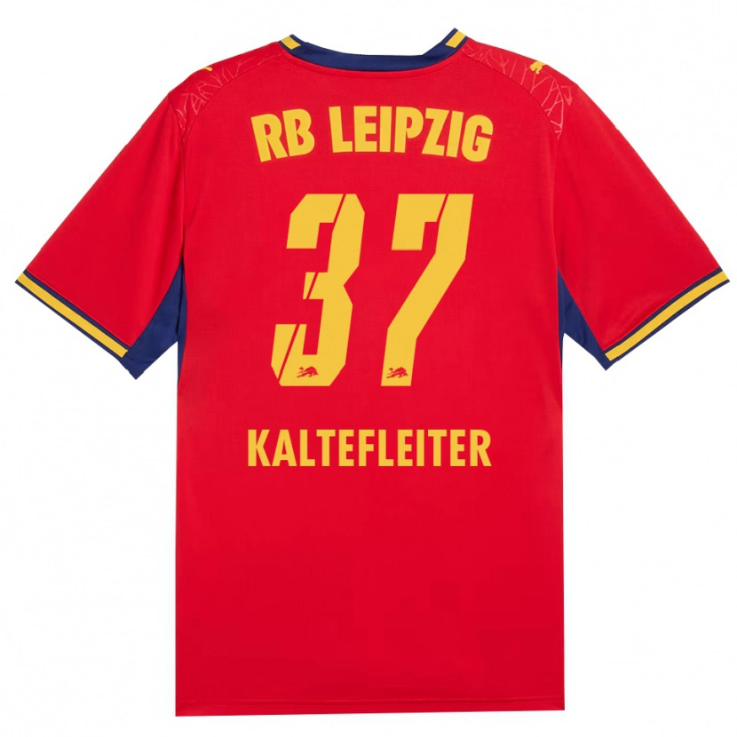 Danxen Damen Benno Kaltefleiter #37 Rot Gelb Königsblau Auswärtstrikot Trikot 2026/27 T-Shirt Österreich