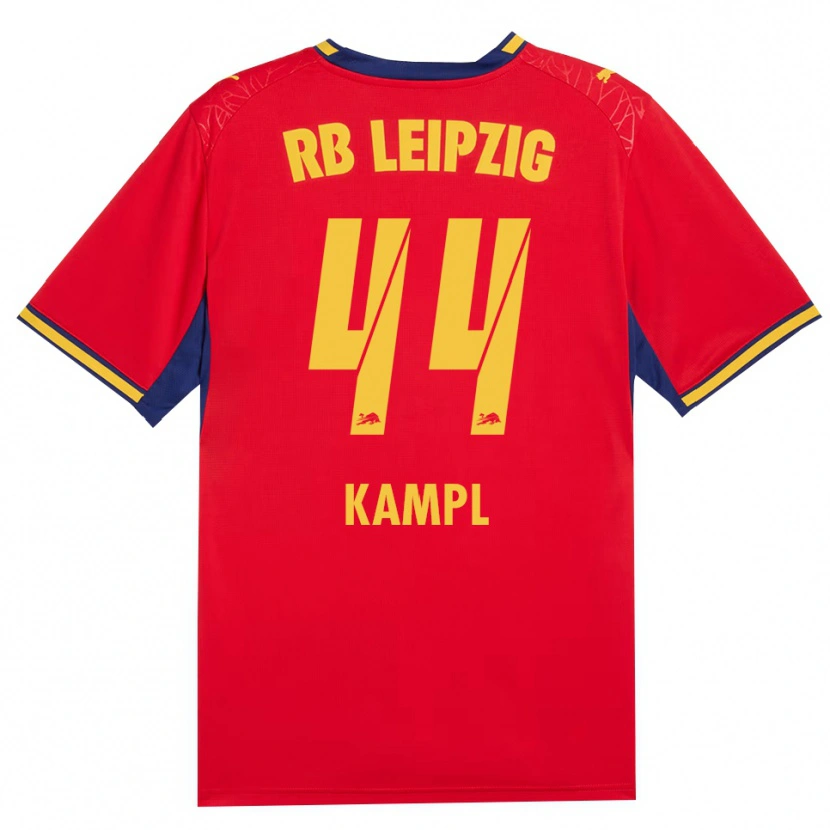 Danxen Damen Kevin Kampl #44 Rot Gelb Königsblau Auswärtstrikot Trikot 2026/27 T-Shirt Österreich