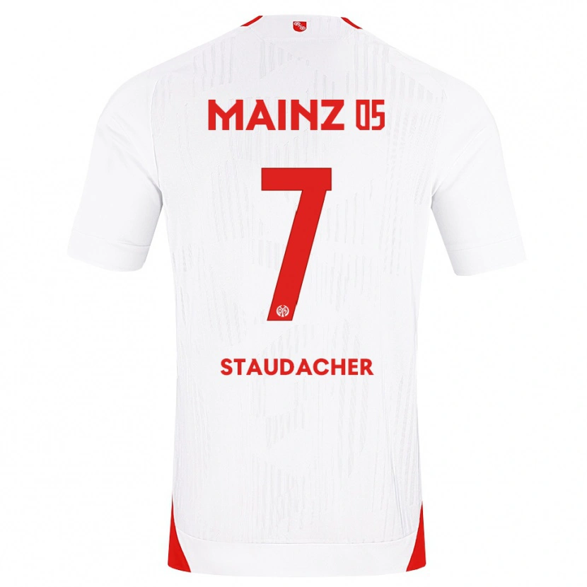 Danxen Damen Leon Staudacher #7 Weiß Rot Gelb Auswärtstrikot Trikot 2026/27 T-Shirt Österreich