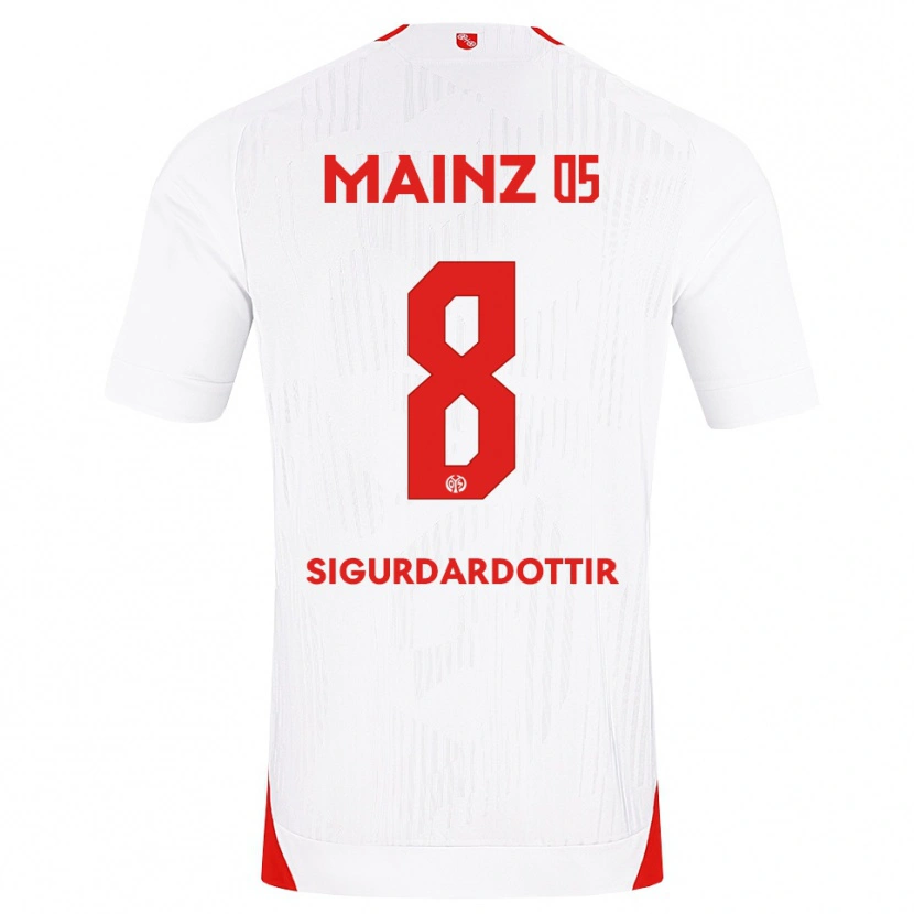 Danxen Damen Heiðrún Sigurðardóttir #8 Weiß Rot Gelb Auswärtstrikot Trikot 2026/27 T-Shirt Österreich